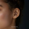 S925 Sterling Silver Geometric Zirconia Earrings For Women