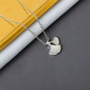 S925 Sterling Silver Ginkgo Leaf Necklace With Fan Shaped Pendant Electroplated Cross Chain For Women