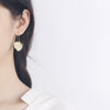 S925 Sterling Silver Gold Tone Geometric Circle Earrings Simple Electroplated Hoop Earrings