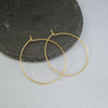 S925 Sterling Silver Handmade Geometric Large Round Circle Earrings Simple Statement Ear Jewelry For Women