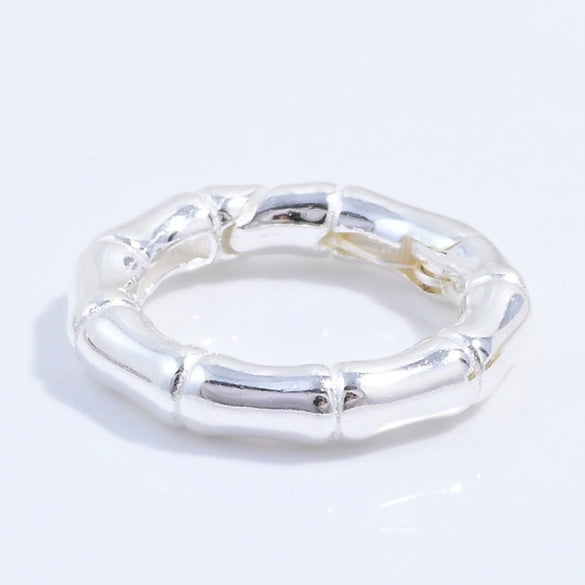S925 Sterling Silver Handmade Heart Connection Buckle For Bracelet Necklace With Stripes And Electroplating