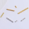 S925 Sterling Silver Handmade Straight Tube Beaded Bracelet Necklace Accessories With Electroplating