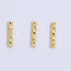 S925 Sterling Silver Handmade Straight Tube Beaded Bracelet Necklace Accessories With Electroplating