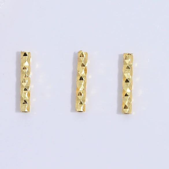 S925 Sterling Silver Handmade Straight Tube Beaded Bracelet Necklace Accessories With Electroplating