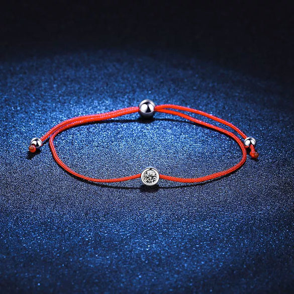 S925 Sterling Silver Handrope Adjustable Constellation Diamond Moissanite Bracelet For Women