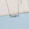 S925 Sterling Silver Heart Pendant Necklace For Women Electroplated Sweet Minimal Clavicle Chain With Cross Chain Design