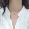 S925 Sterling Silver Heart Pendant Necklace With Buckle Chain Electroplated Full Diamond Style Clavicle Chain Fashion Jewelry For Women
