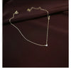 S925 Sterling Silver Heart Pendant Necklace With Diamonds And Letters Numbers Text Pattern 14K Gold Plated For Women