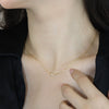 S925 Sterling Silver Heart Pendant Necklace With Diamonds And Letters Numbers Text Pattern 14K Gold Plated For Women