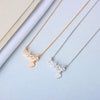 S925 Sterling Silver Heart Pendant Necklace With Zircon Electroplated Cross Chain Light Luxury Clavicle Necklace For Women