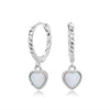 S925 Sterling Silver Heart Shape Love Earrings For Women Light Luxury Fashion Jewelry