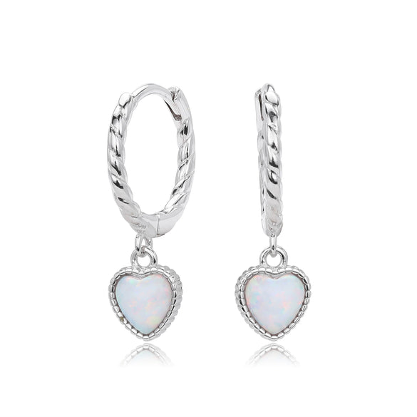 S925 Sterling Silver Heart Shape Love Earrings For Women Light Luxury Fashion Jewelry