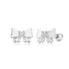 S925 Sterling Silver Heart Shape Zirconium Inlaid Electroplated Women's Earrings