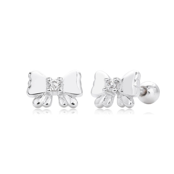 S925 Sterling Silver Heart Shape Zirconium Inlaid Electroplated Women's Earrings