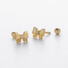 S925 Sterling Silver Heart Shape Zirconium Inlaid Electroplated Women's Earrings