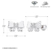 S925 Sterling Silver Heart Shape Zirconium Inlaid Electroplated Women's Earrings