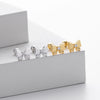 S925 Sterling Silver Heart Shape Zirconium Inlaid Electroplated Women's Earrings