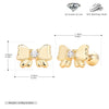 S925 Sterling Silver Heart Shape Zirconium Inlaid Electroplated Women's Earrings