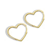 S925 Sterling Silver Heart Shaped Earrings For Women Minimalist Cold Style Fine Silver Earrings Wholesale