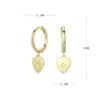 S925 Sterling Silver Heart Shaped Electroplated Trendy Women's Earrings