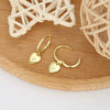 S925 Sterling Silver Heart Shaped Electroplated Trendy Women's Earrings