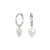 S925 Sterling Silver Heart Shaped Electroplated Trendy Women's Earrings