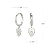 S925 Sterling Silver Heart Shaped Electroplated Trendy Women's Earrings