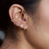S925 Sterling Silver Heart Shaped Glossy Mini Earrings With Electroplating For Women