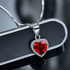 S925 Sterling Silver Heart Shaped Zircon Micro Inlay Necklace With Box Chain For Women