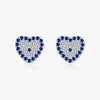S925 Sterling Silver Heartshaped Diamond Earrings For Women Electroplated Light Luxury Design
