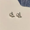 S925 Sterling Silver Heartshaped Gold Plated Diamond Earrings