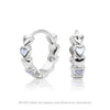 S925 Sterling Silver Heartshaped Zirconium Earrings Light Luxury Geometric Electroplated Jewelry For Women