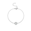 S925 Sterling Silver Hexagon Star Light Luxury Electroplated Platinum 18K Gold Women's Bracelet