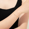 S925 Sterling Silver Hexagon Star Light Luxury Electroplated Platinum 18K Gold Women's Bracelet