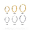 S925 Sterling Silver Hollow Earring Jewelry With Electroplating Process For Women