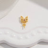 S925 Sterling Silver Inlaid Zircon Fourleaf Clover Pendant