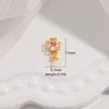 S925 Sterling Silver Inlaid Zircon Fourleaf Clover Pendant