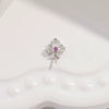 S925 Sterling Silver Inlaid Zircon Fourleaf Clover Pendant