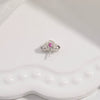 S925 Sterling Silver Inlaid Zircon Fourleaf Clover Pendant