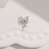 S925 Sterling Silver Inlaid Zircon Fourleaf Clover Pendant