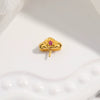S925 Sterling Silver Inlaid Zircon Fourleaf Clover Pendant