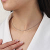 S925 Sterling Silver Ins Niche Pig Nose Clavicle Chain Necklace With Electroplating
