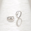 S925 Sterling Silver Inverted Teardrop Geometric Earrings Electroplated Highend Women's