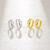S925 Sterling Silver Inverted Teardrop Geometric Earrings Electroplated Highend Women's
