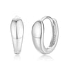 S925 Sterling Silver Inverted Teardrop Geometric Earrings Electroplated Highend Women's