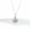 S925 Sterling Silver Irregular Flower Jewelry For Women Sweet Fresh Style