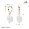S925 Sterling Silver Irregular Pearl Antique Baroque Women's Earrings