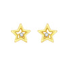 S925 Sterling Silver Irregular Star Moon Earrings Electroplated Jewelry Accessories For Women