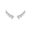S925 Sterling Silver Irregular Star Moon Earrings Electroplated Jewelry Accessories For Women