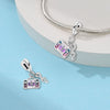 S925 Sterling Silver Jewelry Accessories Bracelet Hanging Ornaments Dripping Oil Design